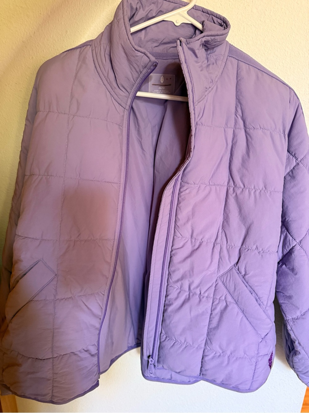NWT Free People Pippa Packable Puffer Jacket Lilac Purple FP Movement XS